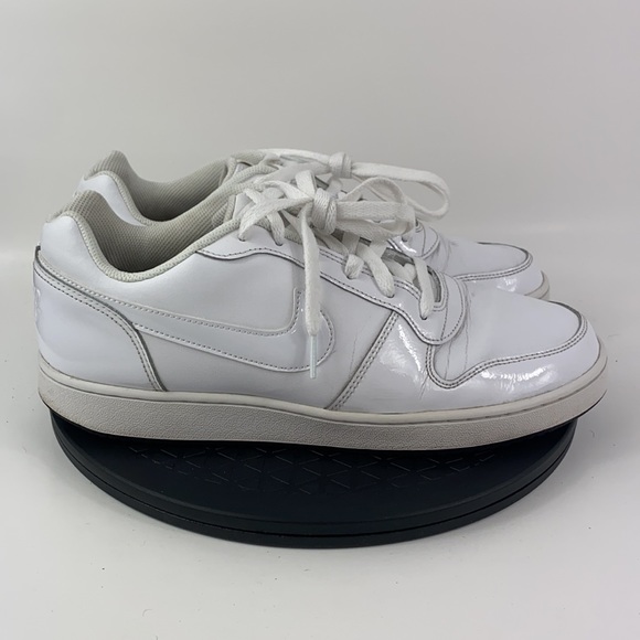 Nike Ebernon Low Triple White Leather Athletic Shoes BV1167-100 Men’s Size 10.5 - Picture 4 of 12